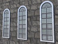 Stained leaded windows