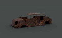Rusty car body
