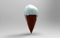 Ice cream with wafel