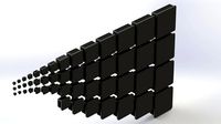 Set of square plugs