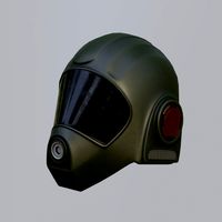 Futuristic helmet