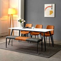 Shelton ceramic dining table set for 6