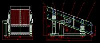 24006000 double-layer vibrating screen full set of CAD drawing