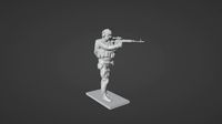 Figure of a standing sniper with SVD stl