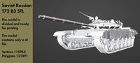 Soviet Russian tank T 72 B3 STL