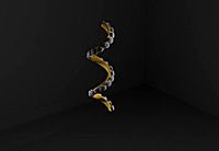 Spiral bracelet with diamonds