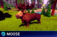 Stylized Moose - RPG Forest Animal
