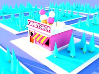 Cute cartoon candyshop