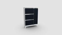 Clamshell apartment entrance shoe cabinet 900