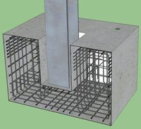Reinforced concrete foundation 3D Model