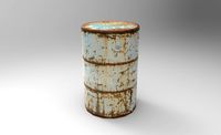 Low Poly Barrel 3D model 3D Model