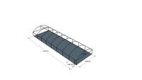 Invernadero tipo tunel modelo 10 X 30