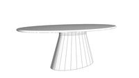 Mesa de Jantar Oval