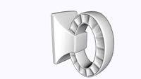 Bijou Astoria Knob 1-3/16 Inch x 5/8 Inch by Belwith Keeler