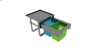 Lixeira Frontbox (dois baldes de 16L)