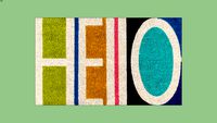 Aloha Hello 30 in. x 18 in. Non-Slip Outdoor Door Mat