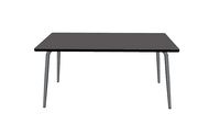 TABLE VÉRA 160X80CM GRIS PERLE PIEDS BRUTS