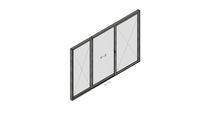 1 Sliding 2 Fix Glass Door 3400 mm