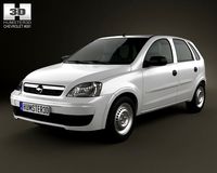 Chevrolet Corsa 5door hatchback 2012 3D Model