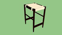 SHAW WALNUT COUNTER STOOL