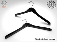 Plastic Clothes Hanger 3D Model
