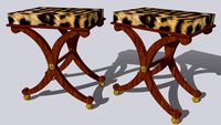 English Regency Stool, after Thomas Hope, ca.1815
