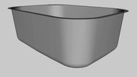 DOCOL - Cuba Invicta 47x32x18 CS1 alto brilho s/vsa 3,5' - Cód. 016988CH