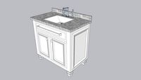 Bathroom Vanity 3ft tall, 3ft-2in wide,
