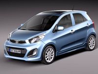 Kia Picanto 2012 5door 3D Model