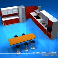 Kitchen furniture 3D Model