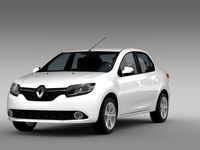 Renault Logan 2015 3D Model