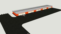 Airport hangar for small aircrafts