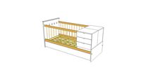 cama cuna 1 plaza