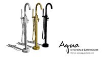 Freestanding bath faucet (code: SHIRO) by Agua Canada