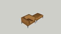 Frej Armchair and Footstool - Sits