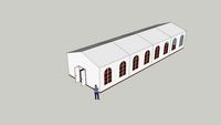 Tent 20x6m павильон 20х6м