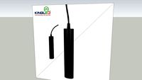 Đèn Led Thả Ray Nam Châm 12W Vỏ Đen (RNC-12SS-DT)