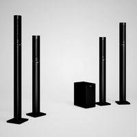 CGAxis Speaker Set 3D Model