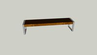 Iroko Framed Bench