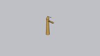 Wovier Brushed Gold Waterfall Bathroom Sink Faucet