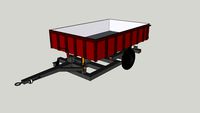 One axle trailer