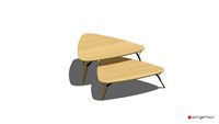 MESA DE CENTRO YUNA TRIANGULAR