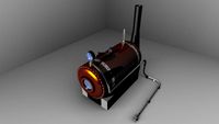 Steam boiler 3D Model