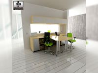 Office set 26 3D Model