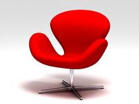 Swan chair 3D Model