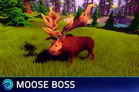 Stylized Moose Boss - RPG Forest Animal