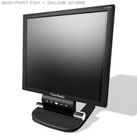Flat Screen LCD monitor 3D Model