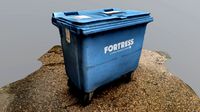 Blue recycling bin Warwick