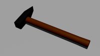 Low poly hammer