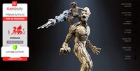 Rocket & Groot 3D Printing Figurines in Diorama | Assembly